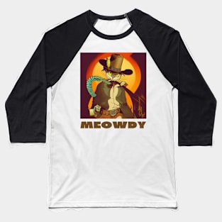 Meowdy funny cat Baseball T-Shirt